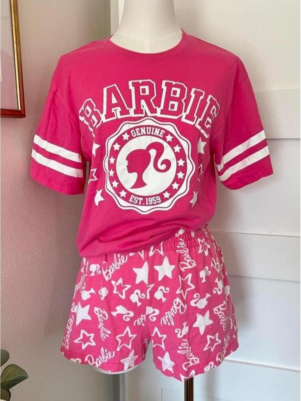 Official Barbie Pink 2 Piece Lounge Set